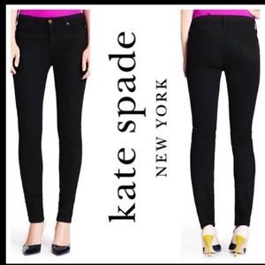 KATE SPADE Broom Street Black Skinny Jeans